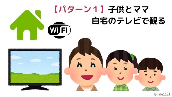 【dTVパターン1】自宅のテレビで観る