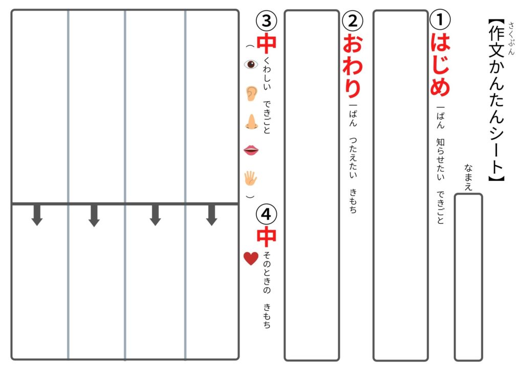 作文かんたんシート